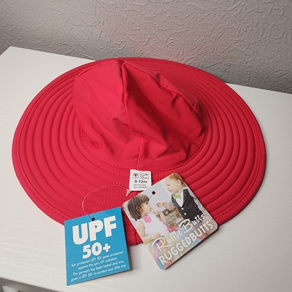 Ruffle Butts Polka Dot Hat with Pink‎ Bow Baby Size 0-12 Months - Picture 6 of 7